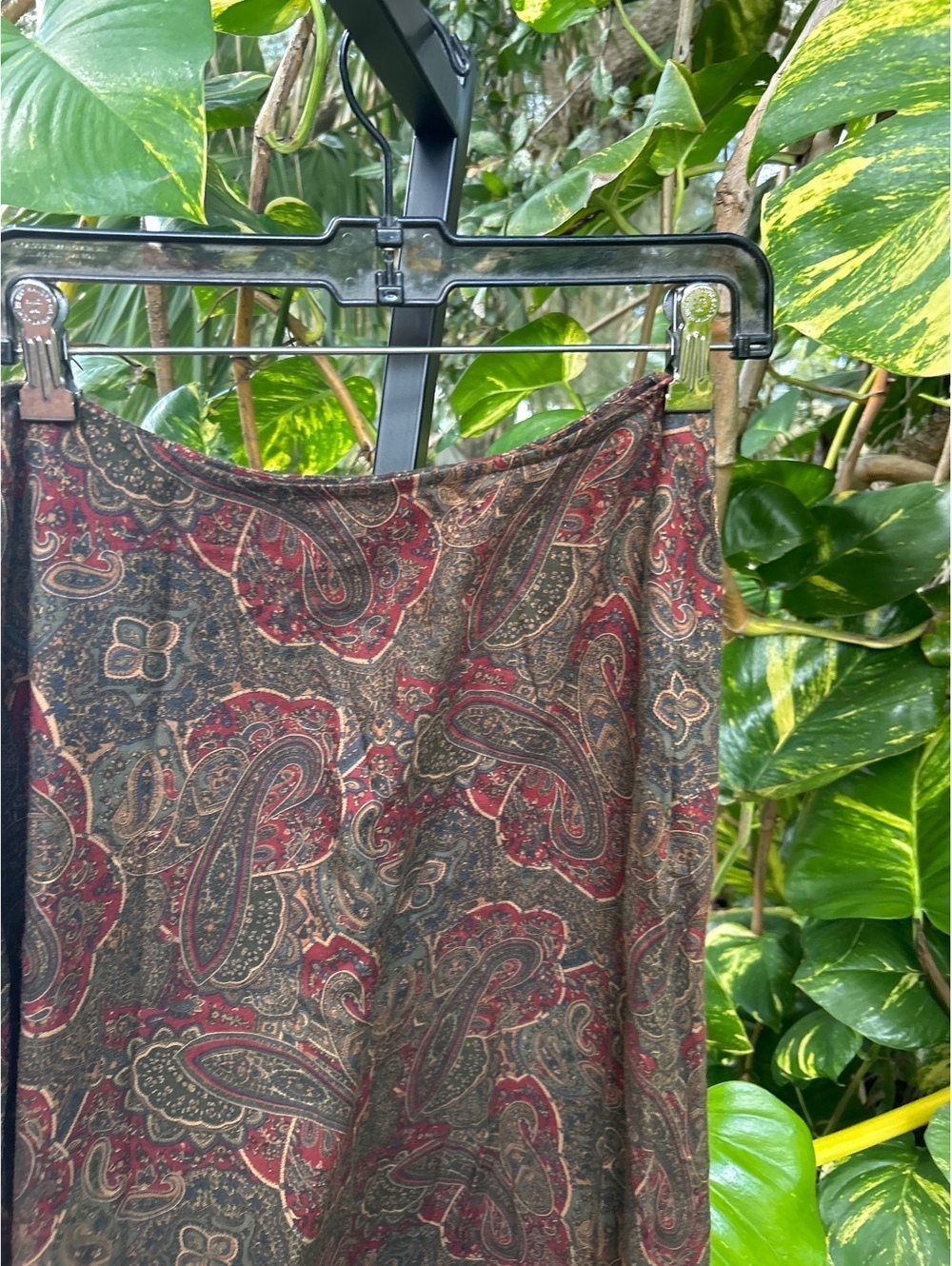 Ralph Lauren Paisley Patterned Midi Skirt Size 12